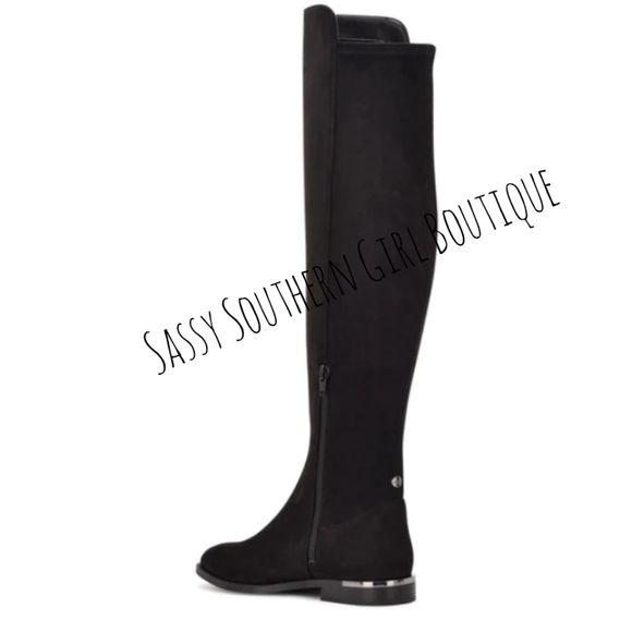 ⭐🆕Nine West black Over the knee sueded boots - Picture 7 of 10